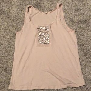 J. Crew jeweled tank top